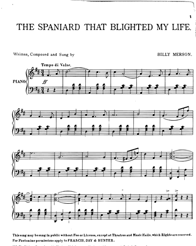 The Spaniard That Blighted My Life — Billy Merson