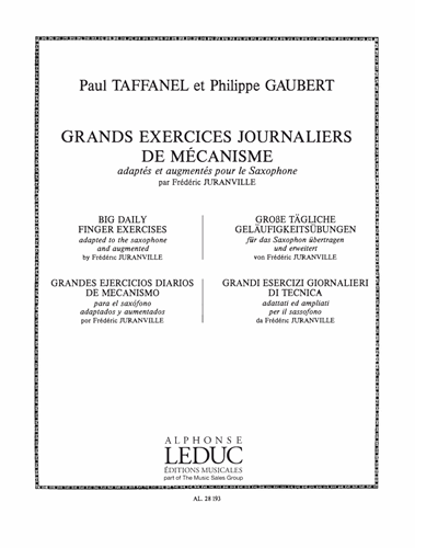 Grands Exercices Journaliers de Mécanisme — Paul Taffanel