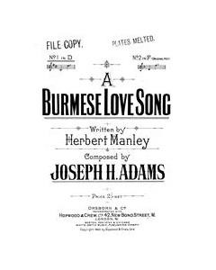 A Burmese Love Song — Joseph H. Adams
