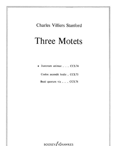 Three Motets, op. 38/1 — 斯坦福