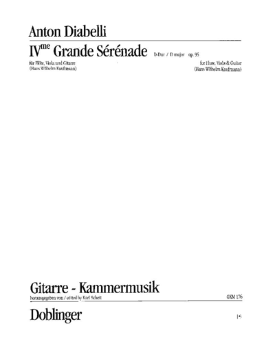 Grande Serenade No. 4 in D major, op. 95 — 迪亚贝利