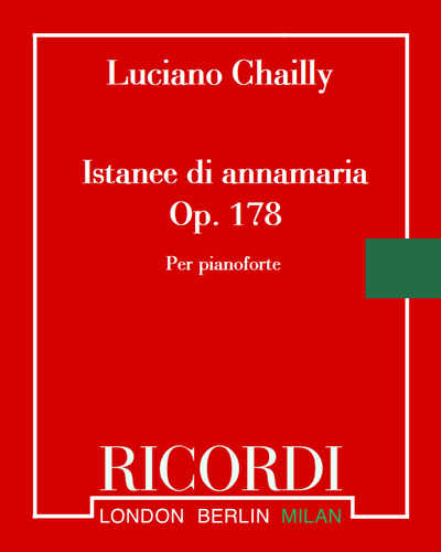 Istanee di annamaria, op. 178 — Luciano Chailly