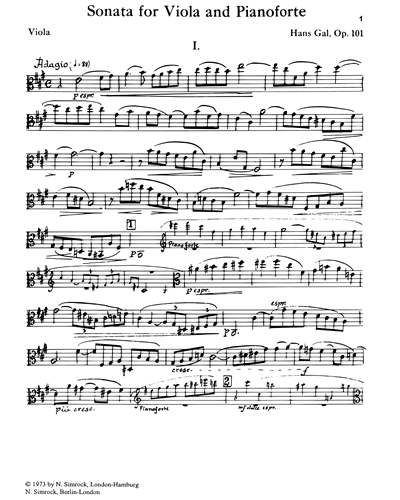 Sonata in A, op. 101 — Hans Gál