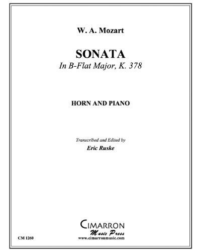 Sonata in B-flat major, K. 378 — 莫扎特