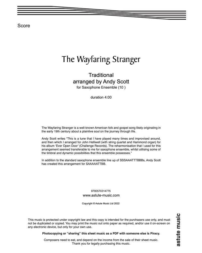 The Wayfaring Stranger — Andy Scott
