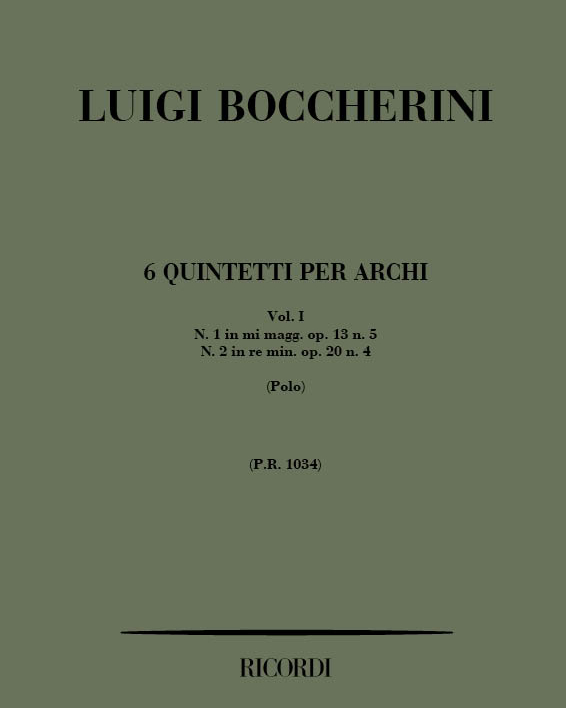 Six Quintets for Strings, Vol. I — 博凯里尼
