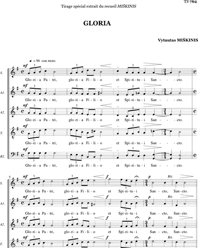Gloria Patri - Miskinis — Vytautas Miškinis