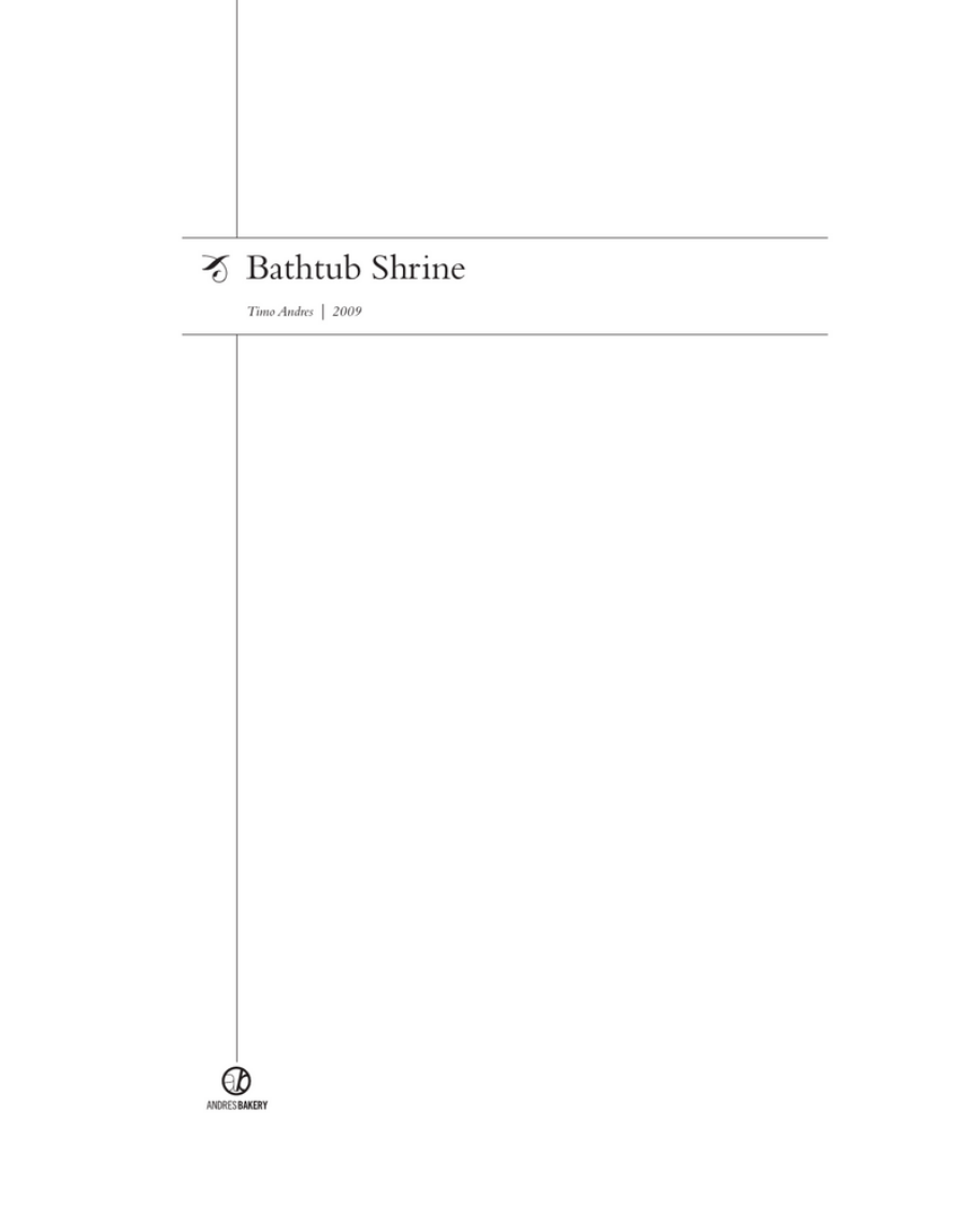 Bathtub Shrine — Timo Andres