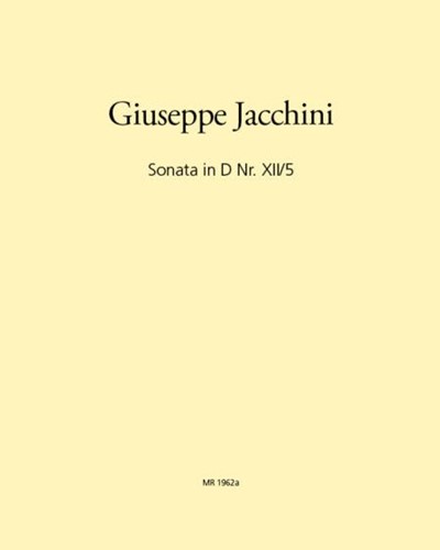 Sonata in D Nr. XII/5 — Giuseppe Maria Jacchini