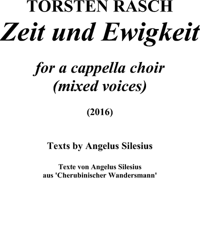 Zeit und Ewigkeit — Torsten Rasch