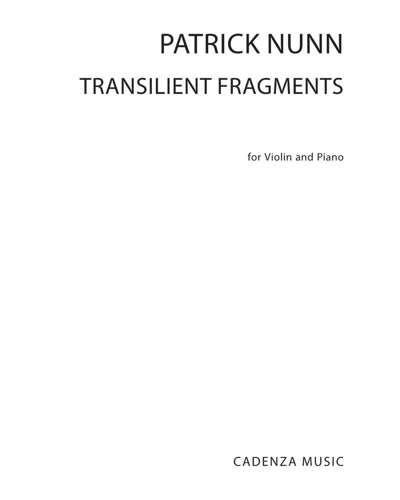 Transilient Fragments — Patrick Nunn