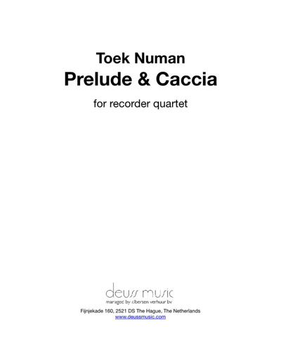 Prelude & Caccia — Toek Numan