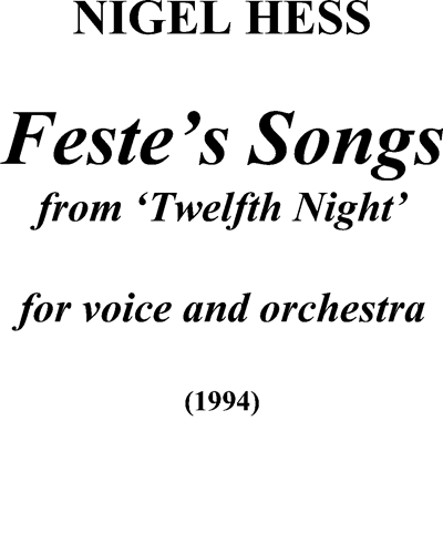 Feste's Songs — Nigel Hess