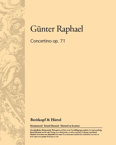 Concertino op. 71 — Günter Raphael