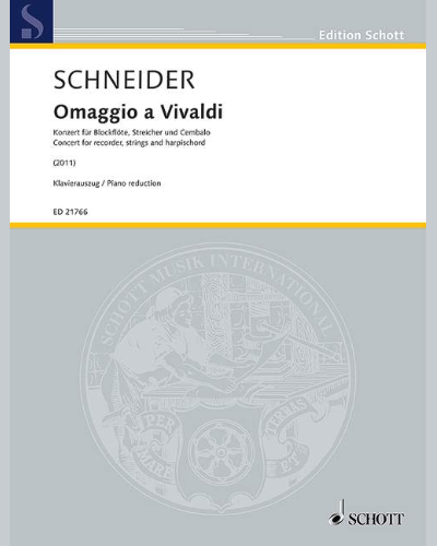 Omaggio a Vivaldi — Enjott Schneider