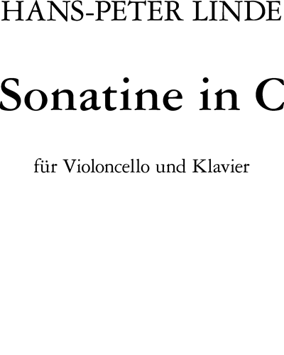 Sonatina in C Major — Bo Linde