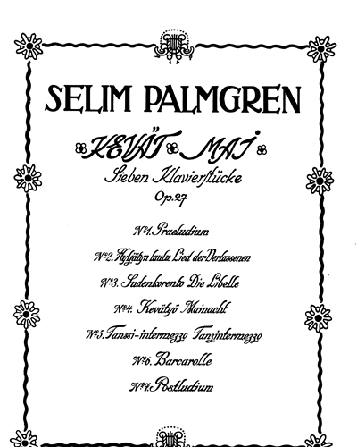 Kevät Maj, op. 27 — Selim Palmgren