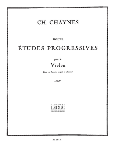 Twelve Progressive Études — Charles Chaynes