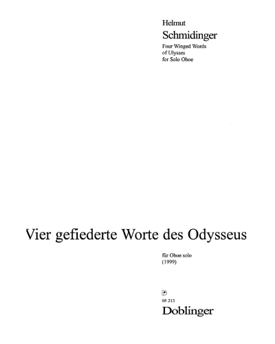 Vier gefiederte Worte des Odysseus — Helmut Schmidinger