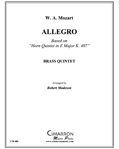 Allegro (from 'Horn Quintet in E-flat, K. 407') — Wolfgang Amadeus Mozart