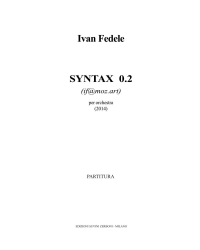 Syntax 0.2 — Ivan Fedele