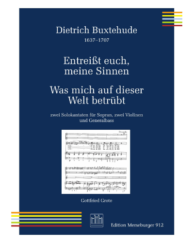 Entreißt euch, meine Sinnen. Was mich auf dieser Welt betrübt — 布克斯特胡德