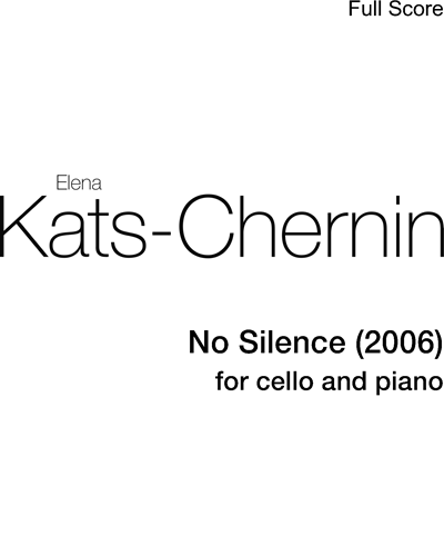 No Silence (2006) — Elena Kats-Chernin