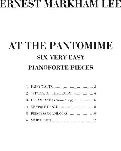 At the pantomime — Ernest Markham Lee