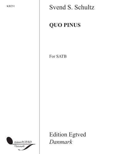Quo pinus — Svend Simon Schultz