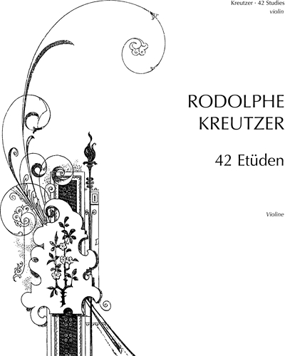 Forty-two Etudes for Violin — Rodolphe Kreutzer