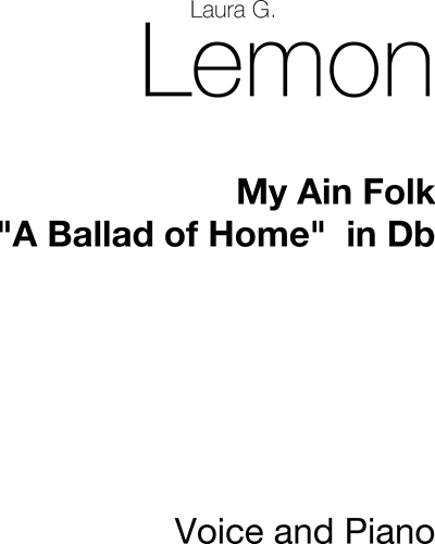 My ain Folk, No. 1 — Laura Lemon