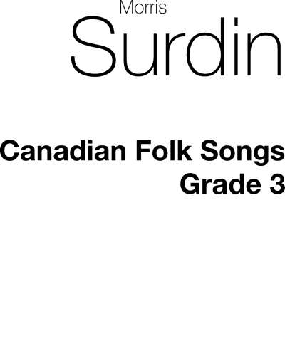 Canadian Folk Songs — Morris Surdin