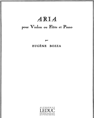 Aria (for Violin or Flute and Piano) — 欧仁·博扎