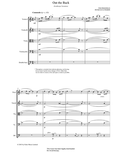 Out the Back — Tim Freedman