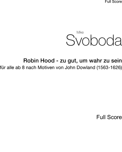 Robin Hood - zu gut, um wahr zu sein — Mike Svoboda