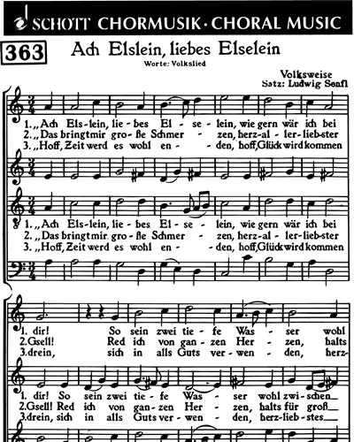 Ach Elslein, liebes Elselein — Ludwig Senfl