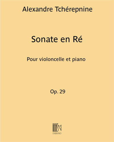 Sonate en Ré Op. 29 — 齐尔品