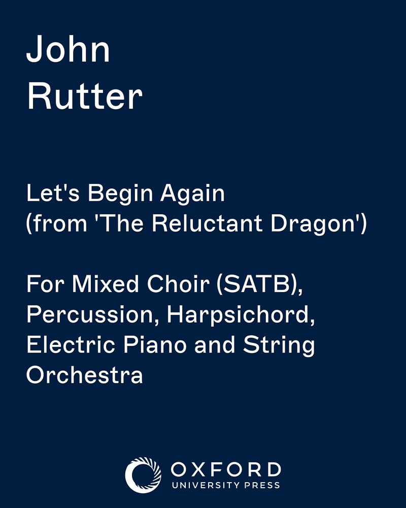 Let's begin again (from 'The Reluctant Dragon') — 约翰·拉特