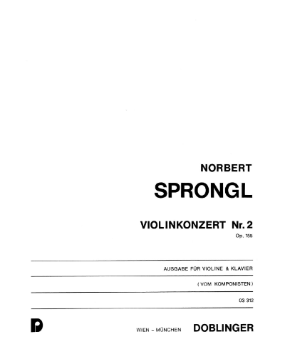 Violin Concerto No. 2 — Norbert Sprongl