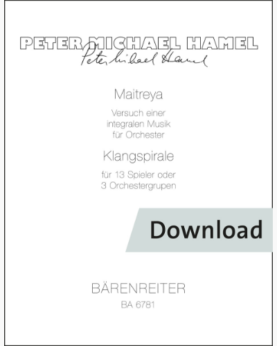 Maitreya / Klangspirale — Peter Michael Hamel