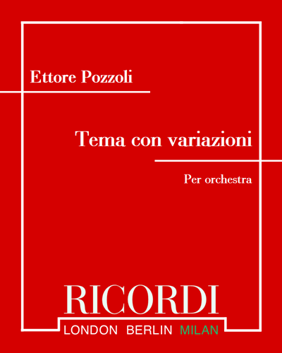 Tema con variazioni — Ettore Pozzoli