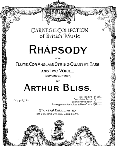 Rhapsody — Arthur Bliss