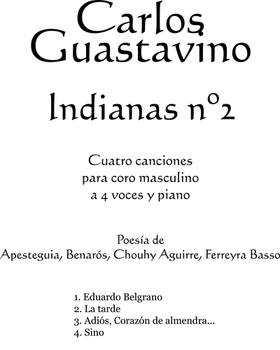 Indianas No. 2 — 卡洛斯·瓜斯塔维诺