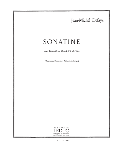Sonatine for Trumpet or Cornet and Piano — Jean-Michel Defaye