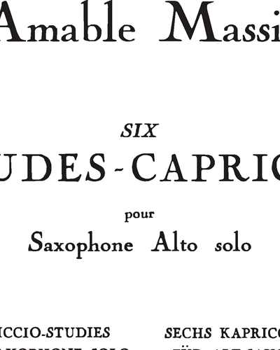 Six Études-Caprices — Amable Massis