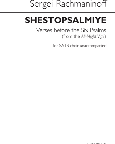 Shestopsalmiye | Verses before the Six Psalms (from 'All-Night Vigil') — 拉赫玛尼诺夫
