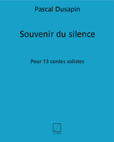 Souvenir du silence — 帕斯卡尔·迪萨潘