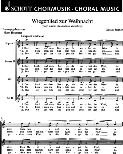 Wiegenlied zur Weihnacht — Gustav Jenner
