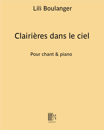 Clairières dans le ciel — 莉莉·布朗热
