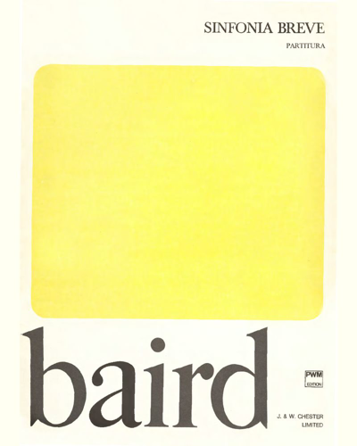 Sinfonia breve — Tadeusz Baird